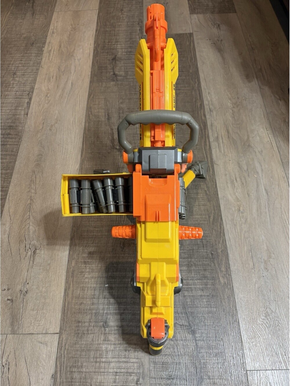 NERF N-Strike Vulcan EBF-25 Dart Blaster Tripod Ammo Box 3 Belts 2008